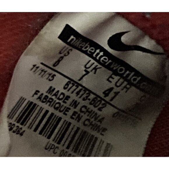 Nike 877473  flystepper 2k3 Men's Size 8 Red October hi-top Sneakers  shoes - Picture 7 of 7